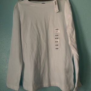 Old Navy, long sleeve top white Boys (M)